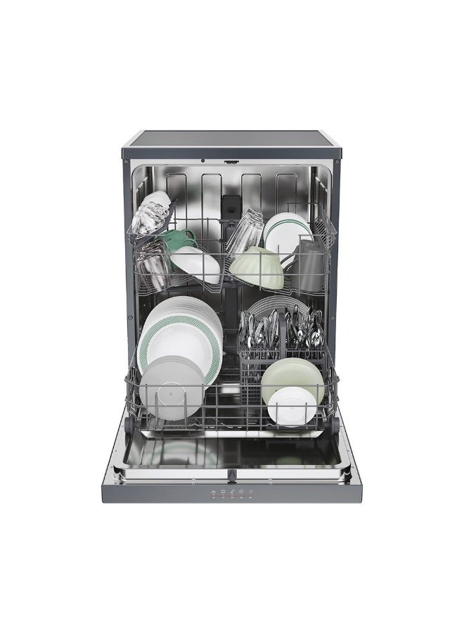 هوفر Dishwasher 13 Person 60 cm Inverter Digital 5 Programs Anthracite HF3E9L0A-EG HF3E9L0A-EG Black - Image 4