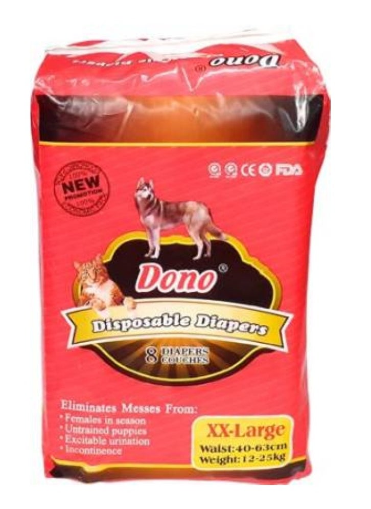 Dono - Disposable Diapers XX Large 8 Pc - Image 1