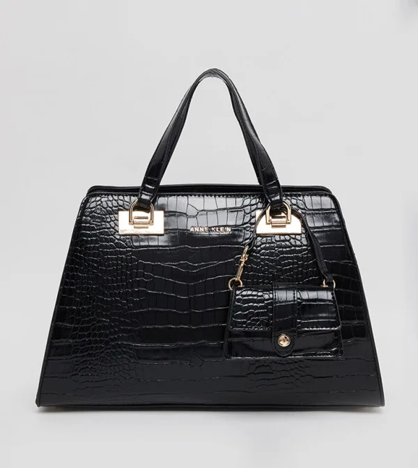 ANNE KLEIN Anne Klein Sandy-c Textured Satchel Bag With Coin Pouch