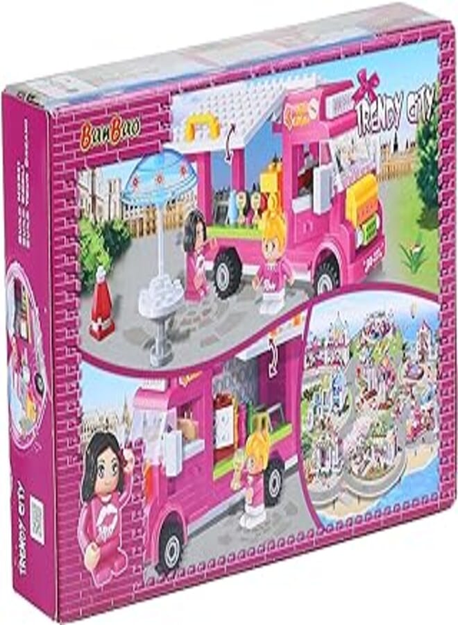 BanBao Model building kits for kids banbao ice-cream cafe 6117