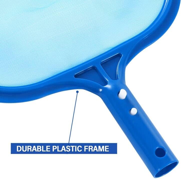 Loiyadn Pool Skimmer - Pool Net with Solid Plastic Frame, Skimmer Net with Fine Mesh Net, Pool Net for Cleaning Leaf of Swimming Pools, Spas, Hot Tubs and Fountains - Image 3