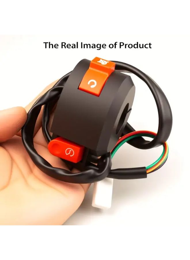 Handlebar Switch 22mm 4 Wire Start Stop for 110cc 125cc ATV Quad - Image 4