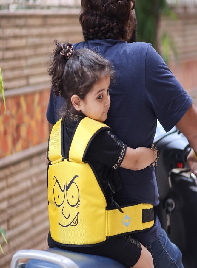 Koko Two Wheeler Adjustable Child Safety Belt for Baby Boys and Baby Girls with Double Buckles - Up to Age 6 (Yellow) - Image 4