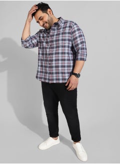 Instafab Plus Men's Multicolour Checkered Regular Fit Casual Shirt  - Image 5