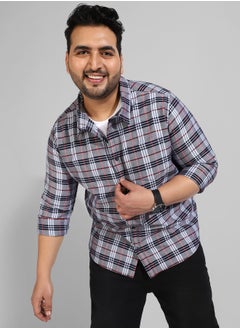 Instafab Plus Men's Multicolour Checkered Regular Fit Casual Shirt  - Image 2
