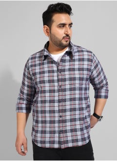 Instafab Plus Men's Multicolour Checkered Regular Fit Casual Shirt  - Image 3