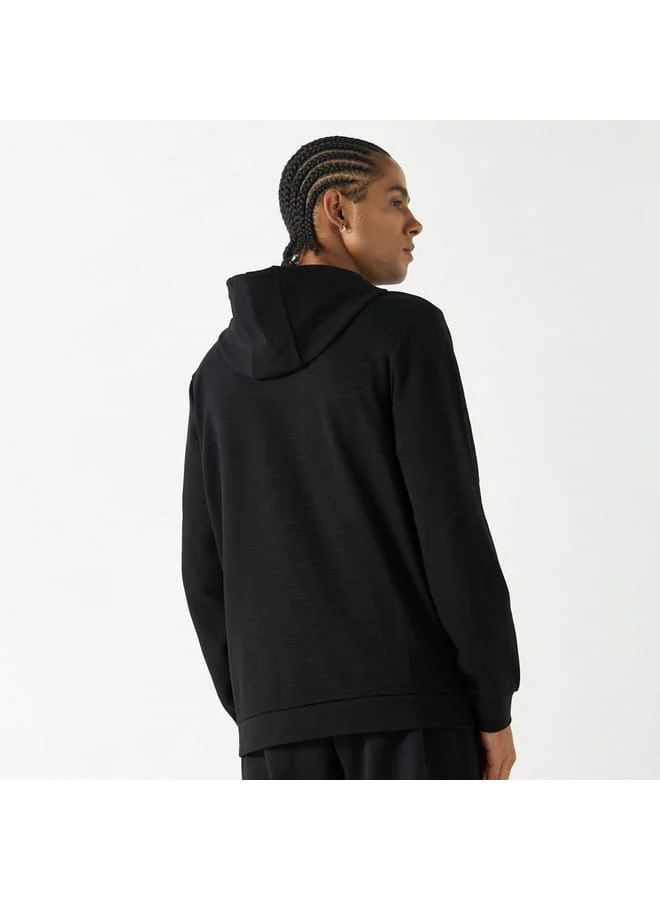 Kappa Kappa Solid Hooded Sweatshirt with Pockets