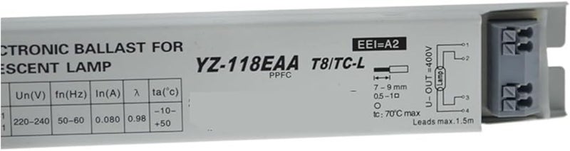 YZ 218EAA كابح إلكتروني لمصباح الفلورسنت T8 بقوة 18 واط و20 واط - Image 5