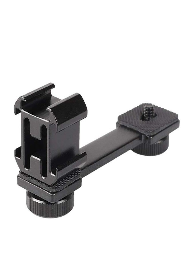 NEOHOOK 3 in 1 Triple Hot Shoe Mount Adapter Extension Bracket Holder Microphone Stand for Zhiyun Smooth 4 for OSMO Mobile - Image 1