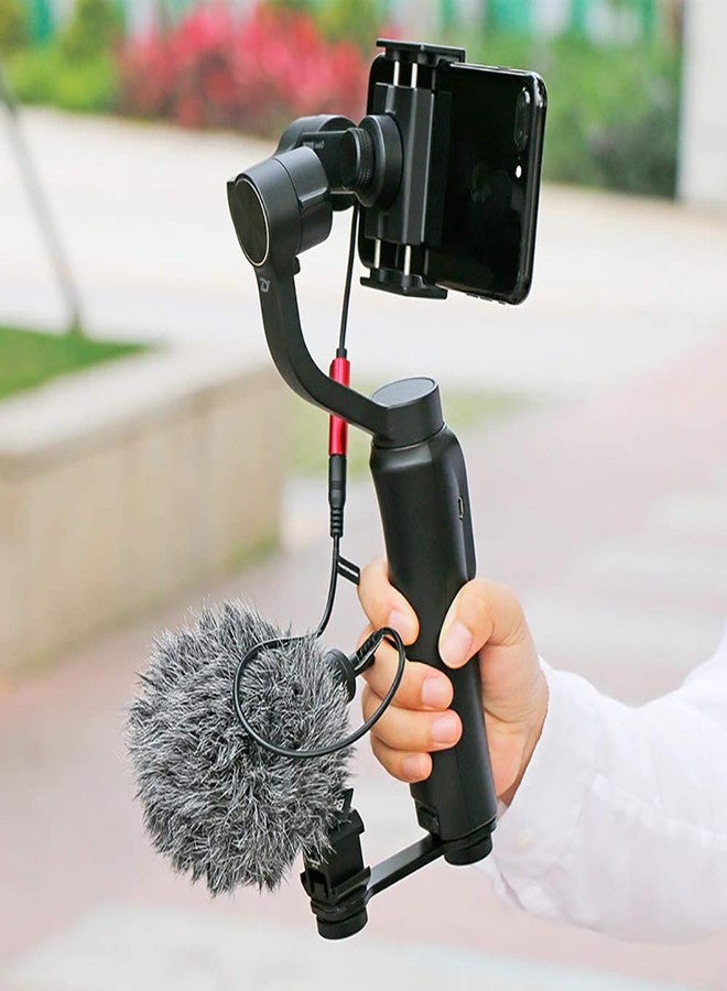 NEOHOOK 3 in 1 Triple Hot Shoe Mount Adapter Extension Bracket Holder Microphone Stand for Zhiyun Smooth 4 for OSMO Mobile - Image 3