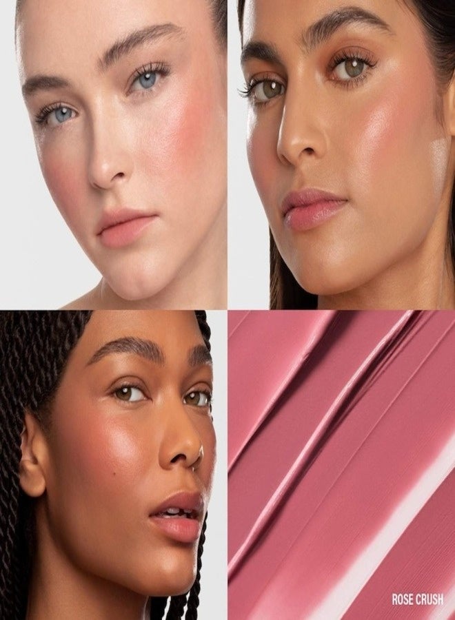 MAKEUP BY MARIO Soft Pop Plumping Cream Blush Veil 5g – Shade Rose Crush – Spiced Rose, Hydrating, Buildable Color, Luminous Dewy Finish - Image 2
