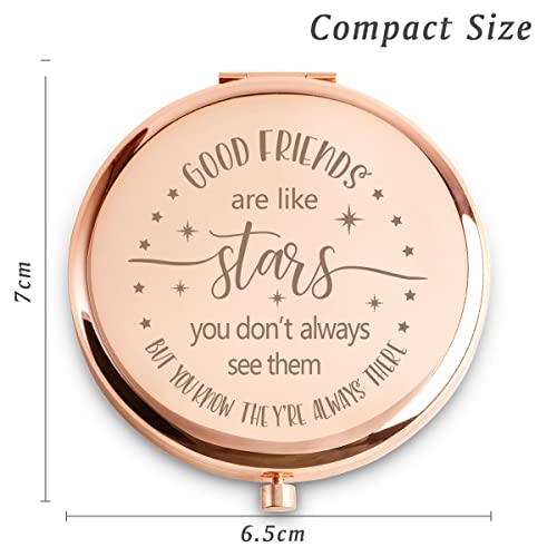 COYOAL Friendship Gifts for Women Girls, Personalized Gifts for Best Friends Female Bestie BFF, Custom Compact Mirror for Christmas, Stocking Stuffers, Secret Santa, Birthday - Image 3