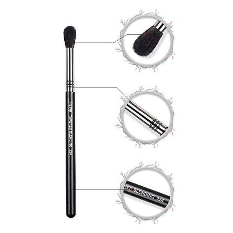 Jessup Make Up Brush - Eye Shadow & Blending Brush, Professional Cosmetic Brush, Soft Synthetic Hair, Black - Image 2