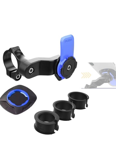 Motorcycle/Bicycle Handlebar Mount, Fork Stem Mount, Phone Case Mount with Twist Lock, Quick Attach/Detach, 360° Rotation Bike Accessories for Any Phones GPS