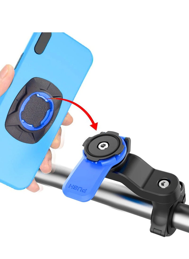 Muyixin Motorcycle/Bicycle Handlebar Mount, Fork Stem Mount, Phone Case Mount with Twist Lock, Quick Attach/Detach, 360° Rotation Bike Accessories for Any Phones GPS  - Image 2