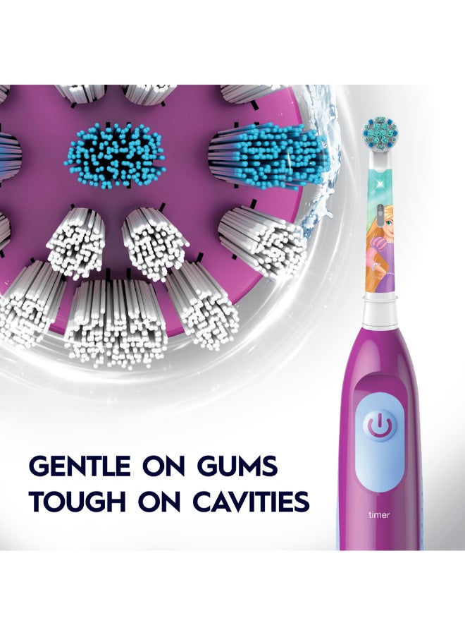 Oral-B Oral B Battery Toothbrush Featuring Disney Princes for Kids 3+, Plaque removal, Healthy Gums - DB 5.510.1Knces  - Image 5