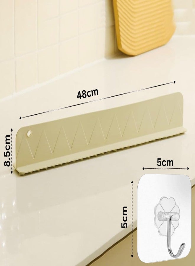 Aannie Silicone Sink Splash Guard for Kitchen, Sink Anti-Splash Baffle Plate, Flexible Kitchen Countertop Splash Guard Strip, Protects Countertops & Clothes, Universal Fit for Most Household Sinks - Image 2