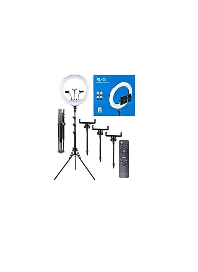 Generic - RL-21 LED Ring Light – 21-Inch Ring Light with Adjustable Tripod for Phone & Camera - Image 1