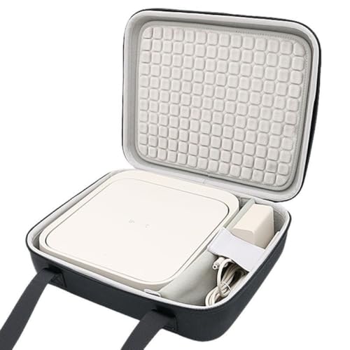rokeblau Hard Carrying Storage Case For XGIMI Elfin Flip 2024 New Projector & Multi-Angle Projector Stand, Waterproof, Shock-proof with Separate Space (black hard case) - Image 2