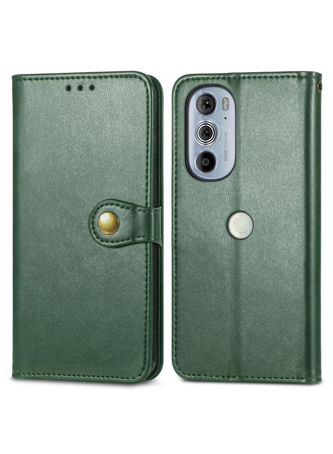 S-TOP Case For Motorola Edge 30 Pro Retro Solid Color Buckle Leather Phone Case - Image 2