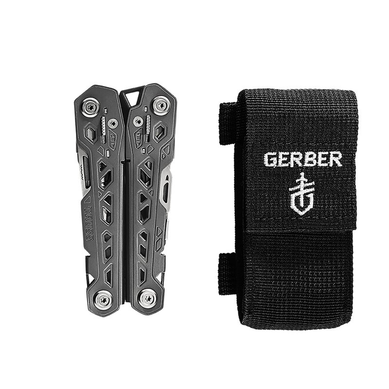 Gerber Gear Truss 17-in-1 EDC Needle Nose Pliers Multi tool - includes Pocket Knife, Screwdriver, and Bottle Opener Accessories - Gifts for Men, Fishing and Camping Gear - Gray with Standard Sheath - Image 3
