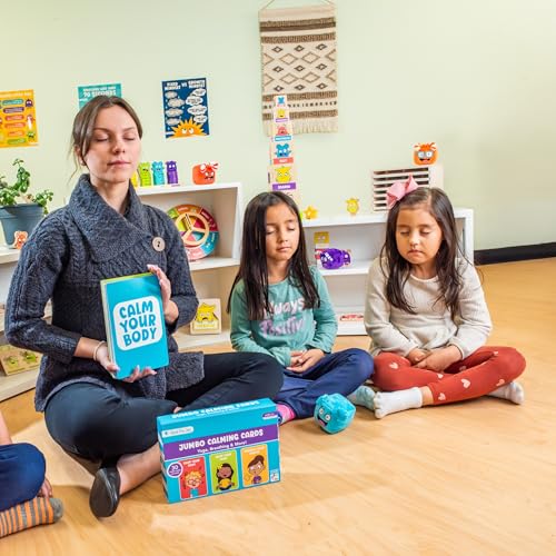 Open The Joy Jumbo Calming Cards Mindfulness Activity Cards for Kids Coping Skills Stress Relief Anxiety Tools Social Emotional Learning SEL for Children Ages 3 - Image 5