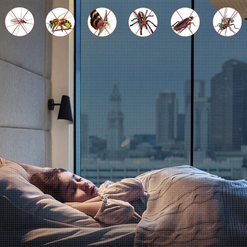 Elysian شبكة نافذة بلاستيكية لمكافحة البعوض / شبكة نافذة غير مرئية لمكافحة الحشرات لحماية من الذباب والآفات (العرض - 3 أقدام) - 3 متر - Image 4