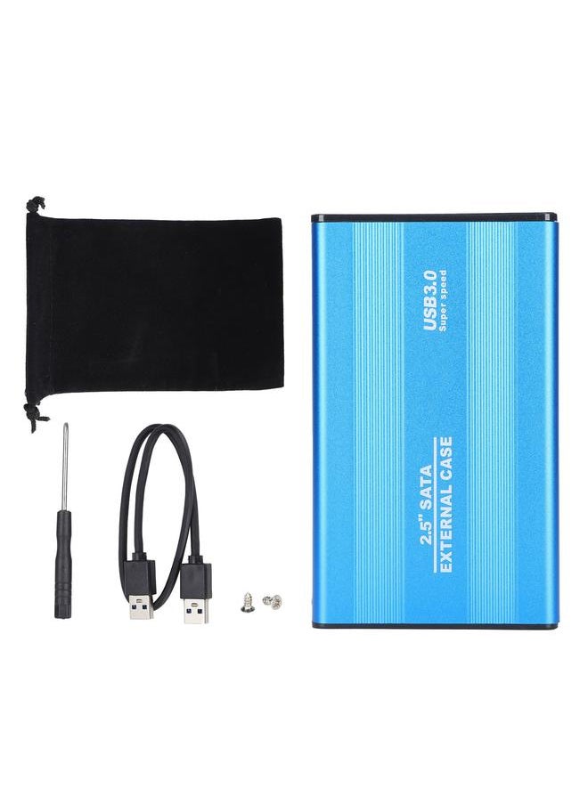 Thoraya Support 3TB 2.5 inch hard disk enclosure for external data storage for laptops, desktops and MAC USB3.0 blue  - Image 1