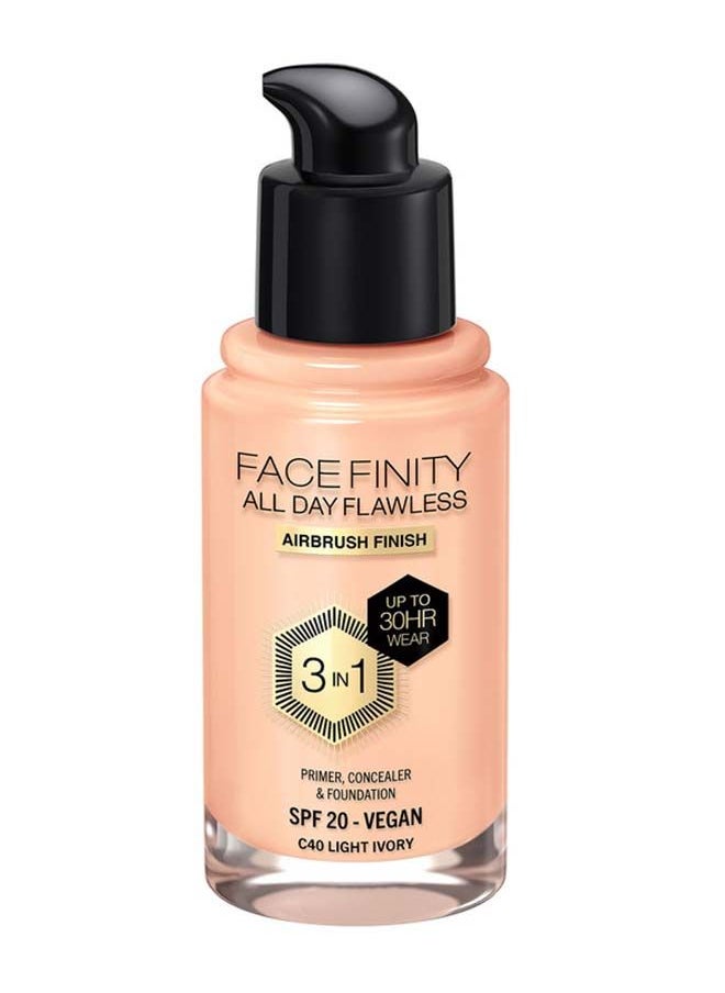 Max Factor Facefinity All Day Flawless Foundation - C40 Light Ivory 