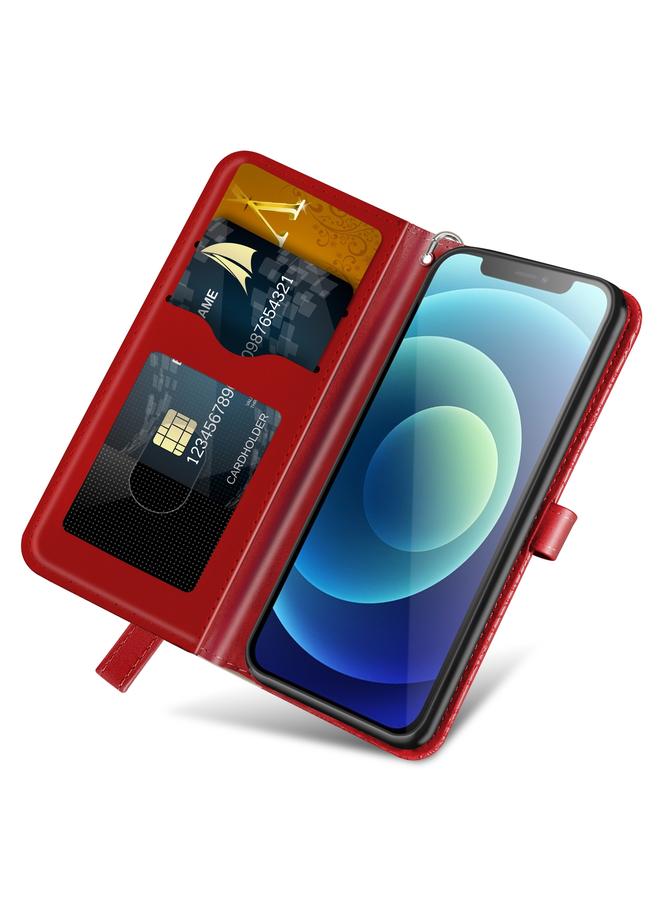 Zaboon Case For iPhone 13 mini Life of Tree Embossing Pattern Horizontal Flip Leather Case with Holder & Card Slot & Wallet & Photo Frame & Lanyard - Image 4