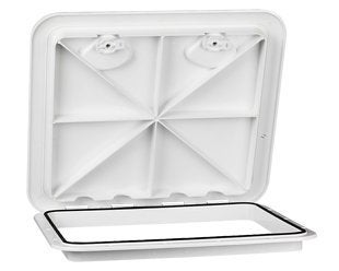 Amarine Made Marine Deck Hatch Boat Deck Hatch Access Hatch & Lid 14-1/2" X 14-5/8" - White - 370mmx375mm - Image 2