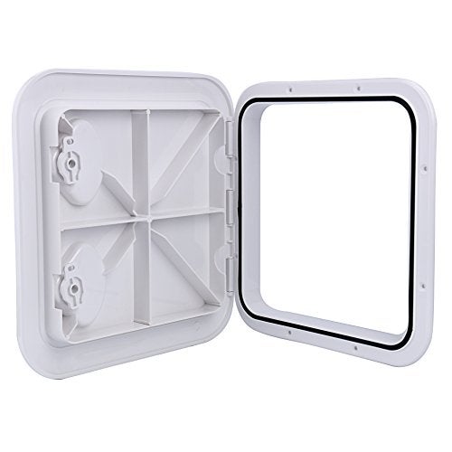 Amarine Made Marine Deck Hatch Boat Deck Hatch Access Hatch & Lid 14-1/2" X 14-5/8" - White - 370mmx375mm - Image 5
