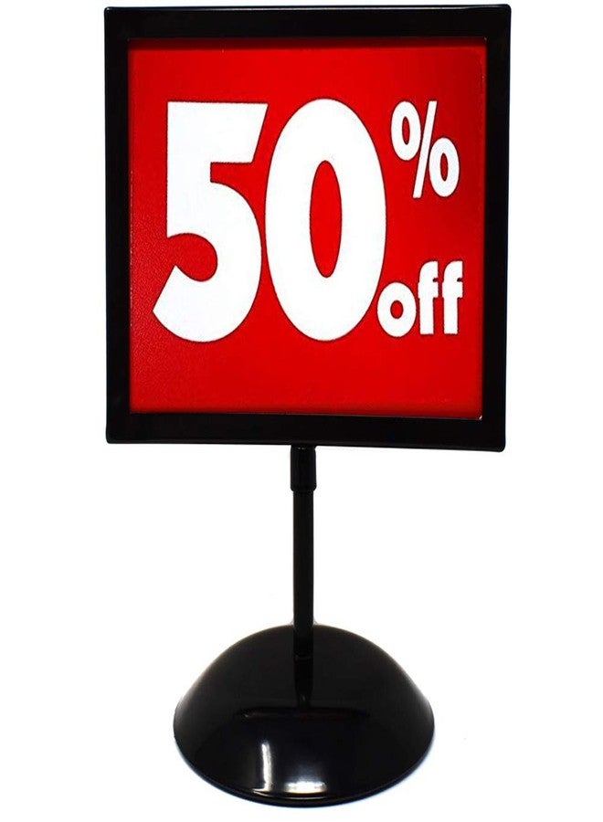Store Fixtures Direct Red & White Retail Business Sign - 50 Percent% Off - 5.5" H x 7" W - 2 Pack - Image 2