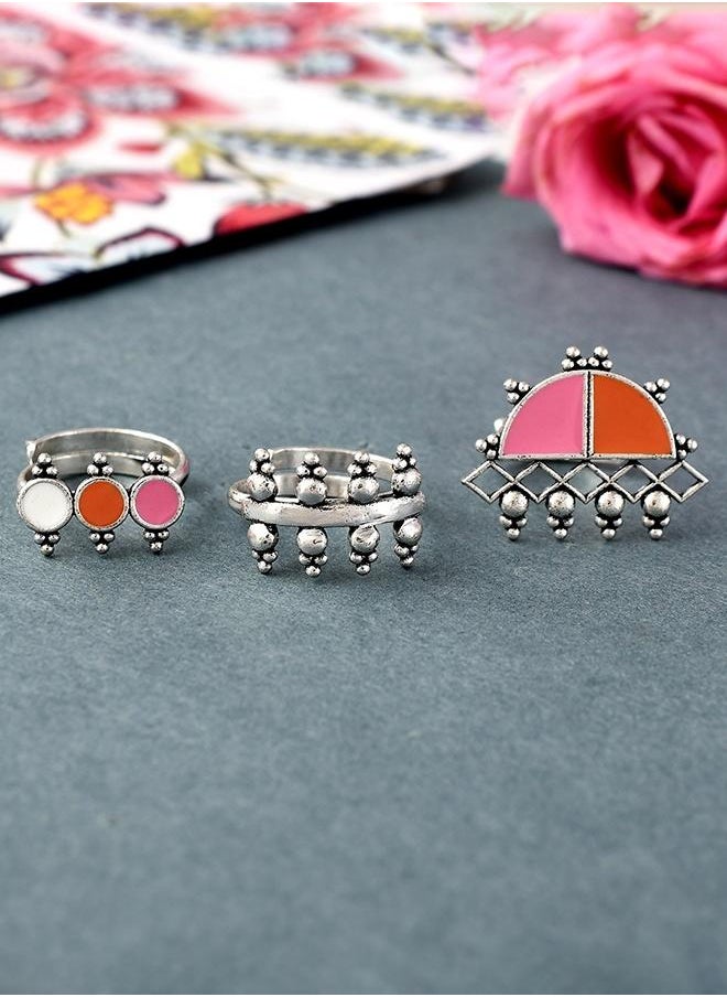 VOYLLA Bagh E Fiza Set of 3 Rings  - Image 1