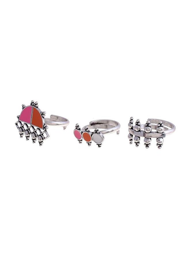 VOYLLA Bagh E Fiza Set of 3 Rings  - Image 3