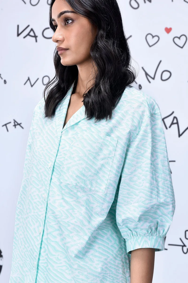 Genes Lecoanet Hemant Labyrinth Print Relax Fit Shirt