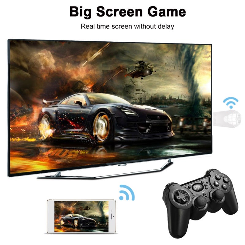 WiFi Display Receiver: 1080P HD Output, External 2.4GHz WiFi Module, Plug & Play - Multi-OS Compatible, Wireless Screen Mirroring for iOS Android Devices, Home Theater & Office Presentations - Image 4