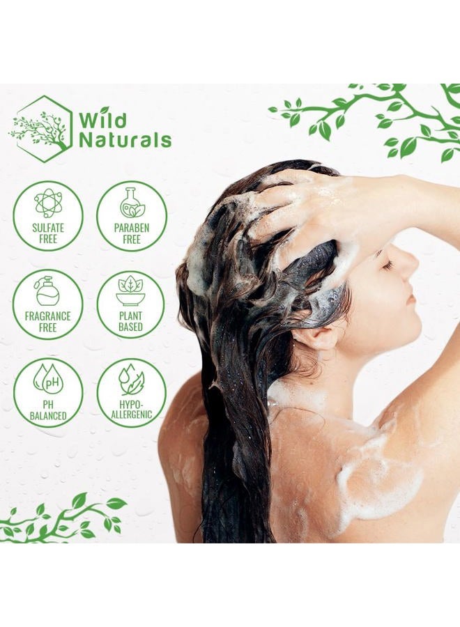 Wild Naturals Psoriasis Shampoo for Scalp Care - Anti Dandruff and Dry Scalp Shampoo - Gentle Itchy Scalp Shampoo - Hydrating Scalp Psoriasis Shampoo for Itchy Scalp Treatment - Anti Dandruff and Dry Scalp Shampoo - Image 4