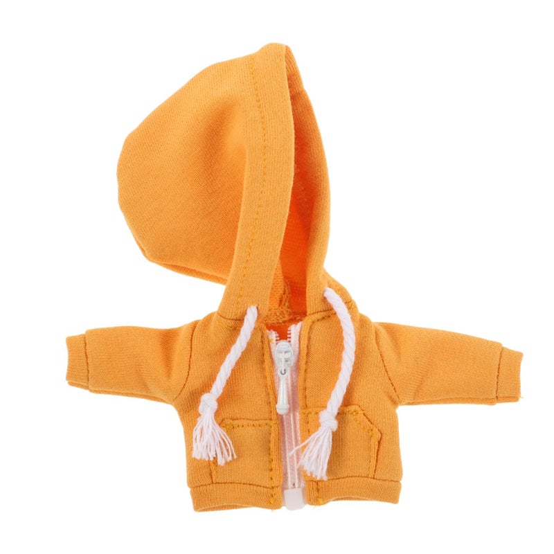 Cute 12cm Doll Hoodie Soft Material Yellow Dress Up Accessory - Image 2