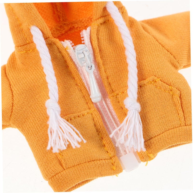 Cute 12cm Doll Hoodie Soft Material Yellow Dress Up Accessory - Image 4