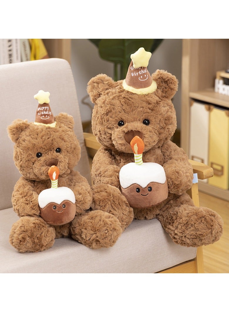 40cm Big Size Birthday Hat Gift Bear Doll Teddy Bear Plush Toy Pillow Cake Bear Doll  - Image 5