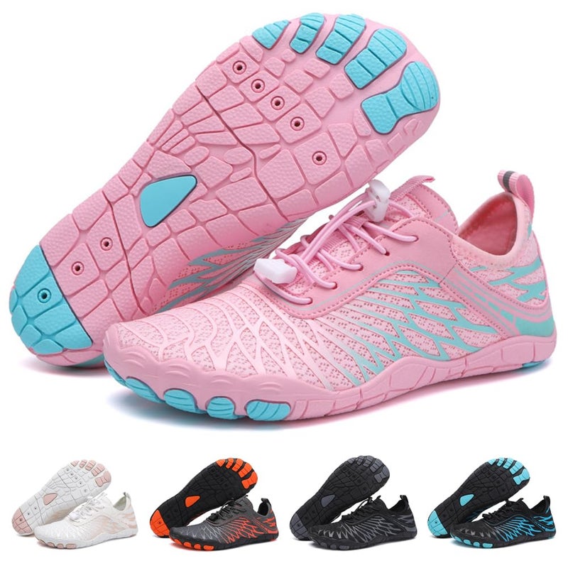ELETON Barefoot Shoes Women Men Footwear Wide Toe Box Hiking Zero Drop NonSlip QuickDry River Boat Pool Beach Water Shoes Lightweight Swimming Running Walking Sneakers Unisex Pink - Image 2