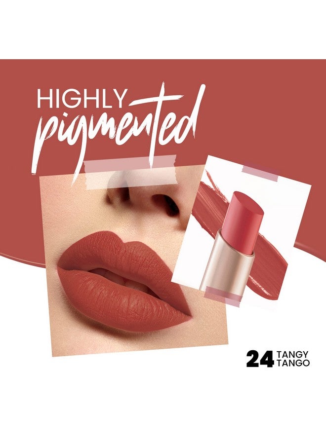 MARS Creamy Matte Long Lasting Lipstick for Women | Creamy Lipstick | Single Swipe Application | Smooth & Light Weight (3.2 gm) (24-Tangy Tango) - Image 2