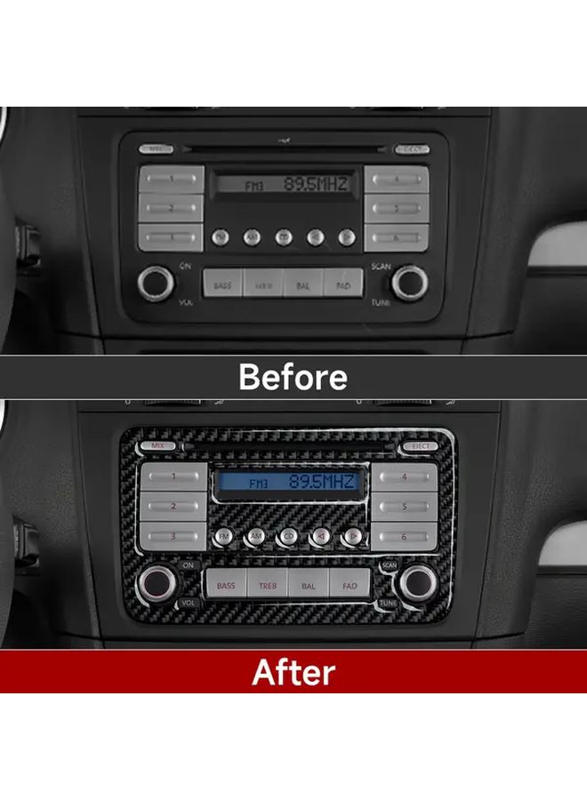 Carbon Fiber Dashboard Panel Sticker Decal Style B for VW Golf VI 2010-2014 - Image 5