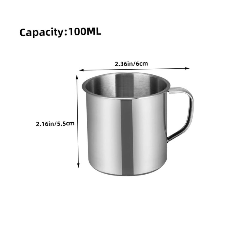 2 Pack Stainless Steel Water Mugs for Kids Camping Portable Toddler Cups - Image 3