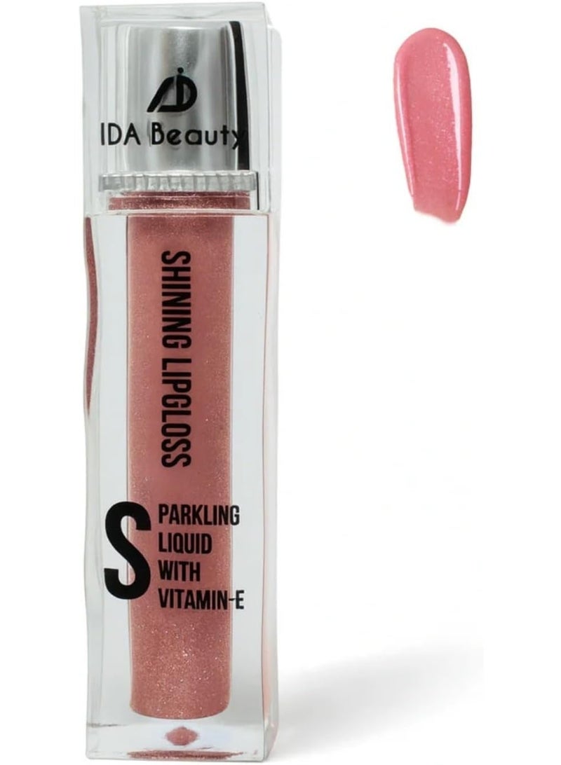 IDA Beauty LuxeLustre Shiny Lip Gloss | Hydrating, Non-Sticky, Long-Lasting Gloss | Vegan, Halal, Cruelty-Free (S05) - Image 1