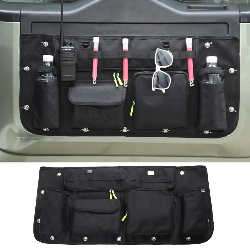 HIRUFAIT Trunk Organizer Compatible with Lnd Rover Defender 90110130 20202025 Accessories Oxford Cloth Tailgate Cargo Storage Bag with Pockets - Image 2