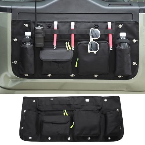 HIRUFAIT Trunk Organizer Compatible with Lnd Rover Defender 90110130 20202025 Accessories Oxford Cloth Tailgate Cargo Storage Bag with Pockets - Image 1