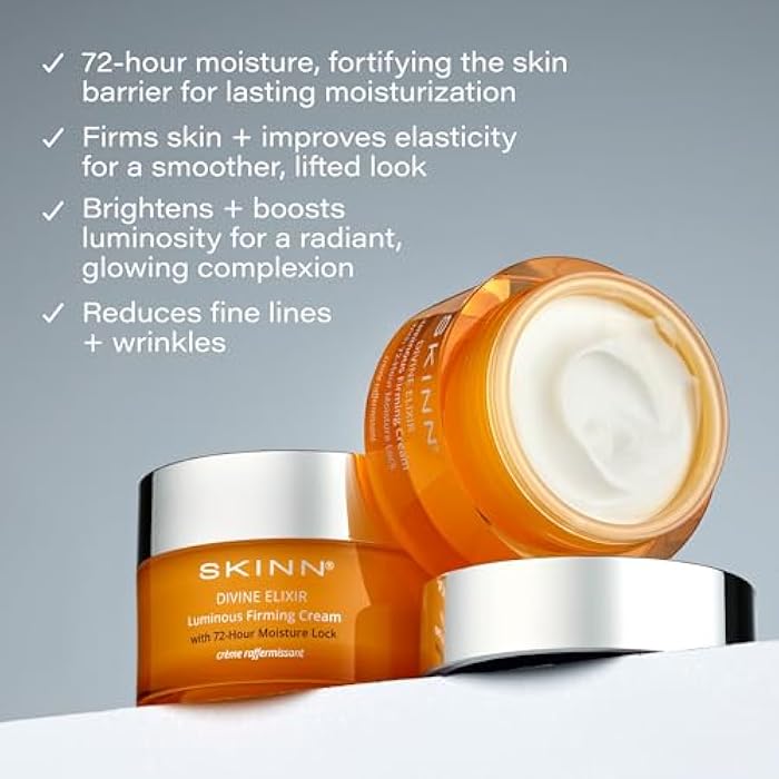 SKINN Luminous Firming Cream - Facial Skin Care Cream Improves Elasticity, Plumps and Lifts Sagging Skin-Maintains Hydration to Reduce Fine Lines,Strengthen Skin’s Barrier Function-Manuka Honey - Image 3