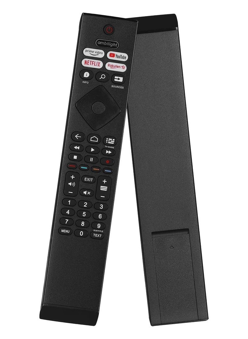 SmartGrist جهاز التحكم عن بعد SMARTGRIST، BRC0984501 لتلفاز Philips LCD LED الذكي سلسلة 7900 مع اتصال بالأشعة تحت الحمراء، مدى 15.0م، بطارية AAA، ضمان 360 يومًا - Image 1